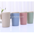 Tasse de paille de blé colorée écologique en gros